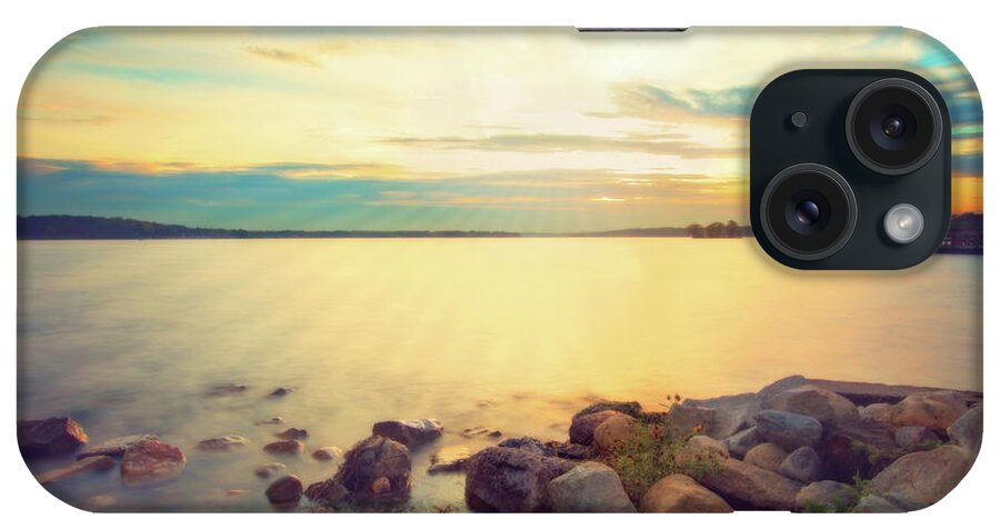 Pewaukee iPhone Case featuring the photograph Pewaukee Lake Sunset #2 by Jennifer Rondinelli Reilly - Fine Art Photography