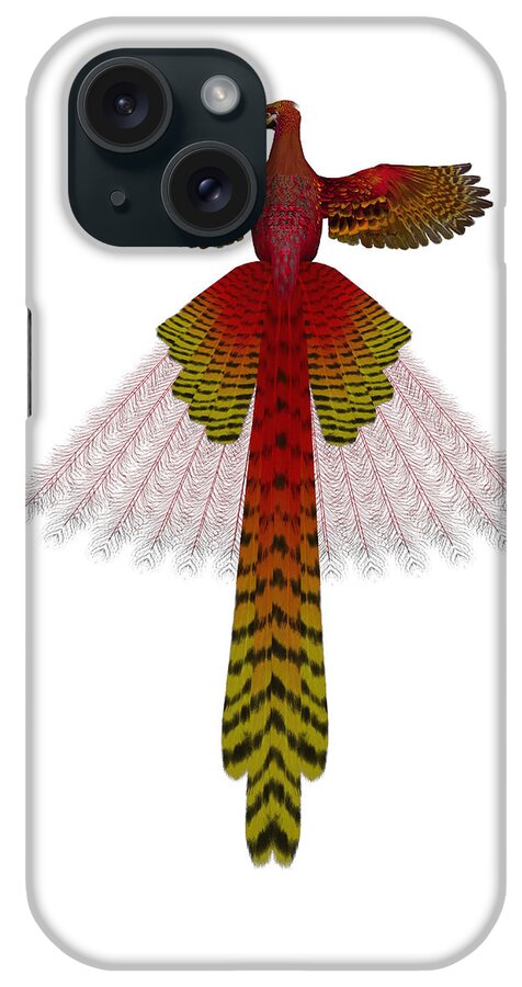 Phoenix iPhone Case featuring the painting Phoenix Firebird by Corey Ford