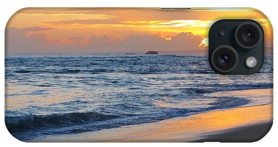 Sea iPhone Case featuring the photograph Photo 19 Ocean Sunset by Lucie Dumas