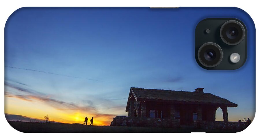 Sunset iPhone Case featuring the photograph Photographers at Beech Hill by John Meader