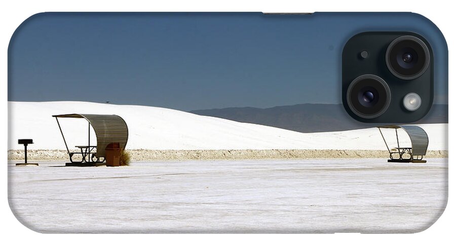 New Mexico iPhone Case featuring the photograph Picknick At White Sands by Christiane Schulze Art And Photography