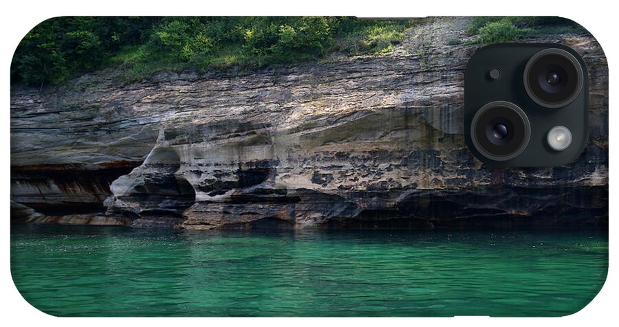 Pictured Rocks National Lakeshore iPhone Case featuring the photograph Pictured Rocks National Lakeshore 7 by Mary Bedy
