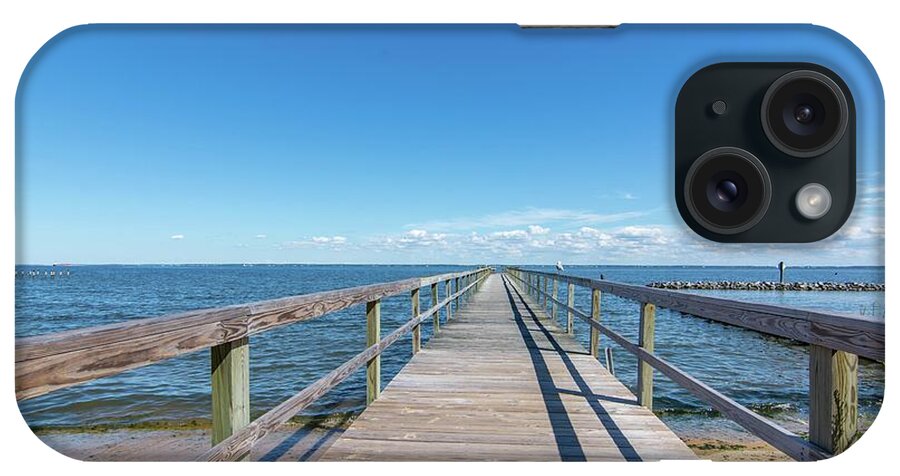 Annapolis iPhone Case featuring the photograph Pier at Highland Beach by Charles Kraus