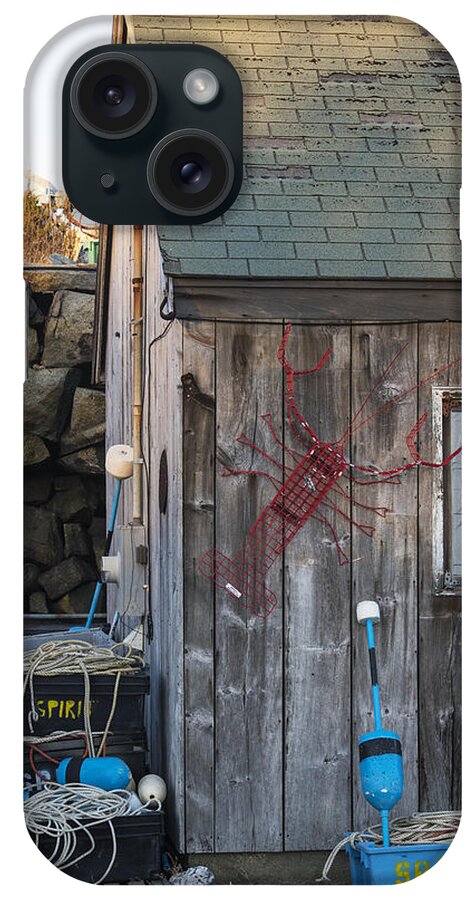 Pigeon iPhone Case featuring the photograph Pigeon Cove Shack Rockport MA by Toby McGuire