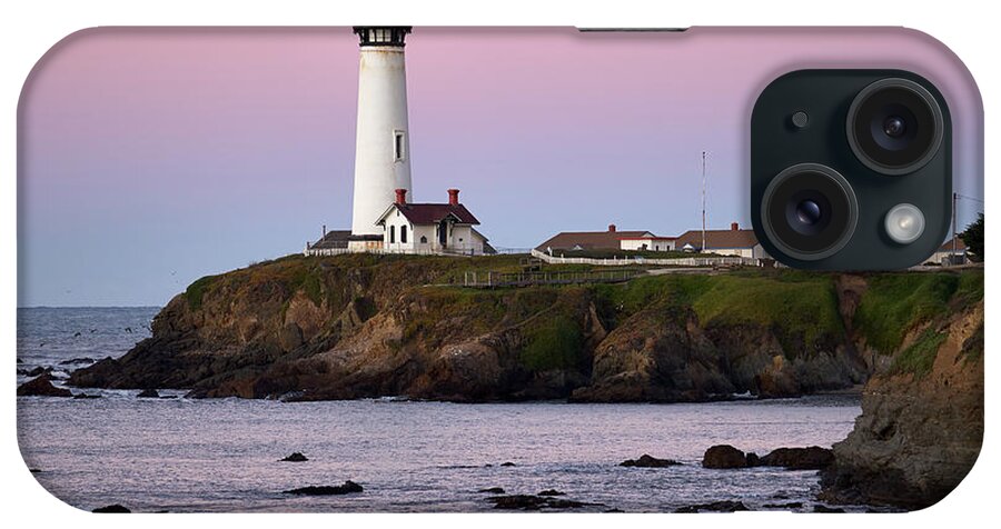 Architecture iPhone Case featuring the photograph Pigeon Point Lighthouse at Dawn by Dean Birinyi