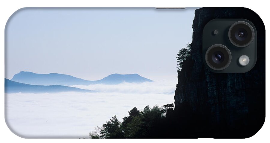 Nature iPhone Case featuring the photograph Pilot and Sauertown and Hanging Rock Mountains by John Harmon