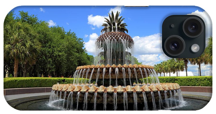 Water iPhone Case featuring the photograph Pineapple Fountain by Kevin Craft