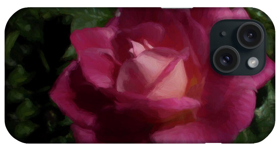 Rose iPhone Case featuring the digital art Pink Beauty by Ernest Echols