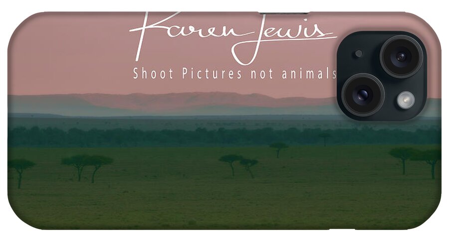 Masai Mara iPhone Case featuring the photograph Pink Mara Dawn by Karen Lewis