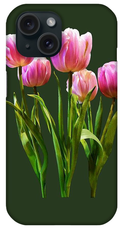 Tulip iPhone Case featuring the photograph Pink Pastel Tulips by Susan Savad