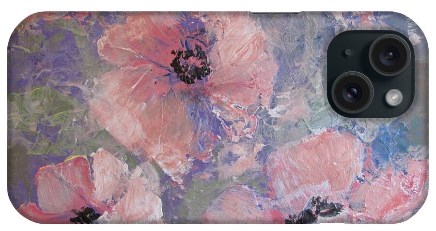 Poppies iPhone Case featuring the painting Pink Poppy by Melanie Stanton