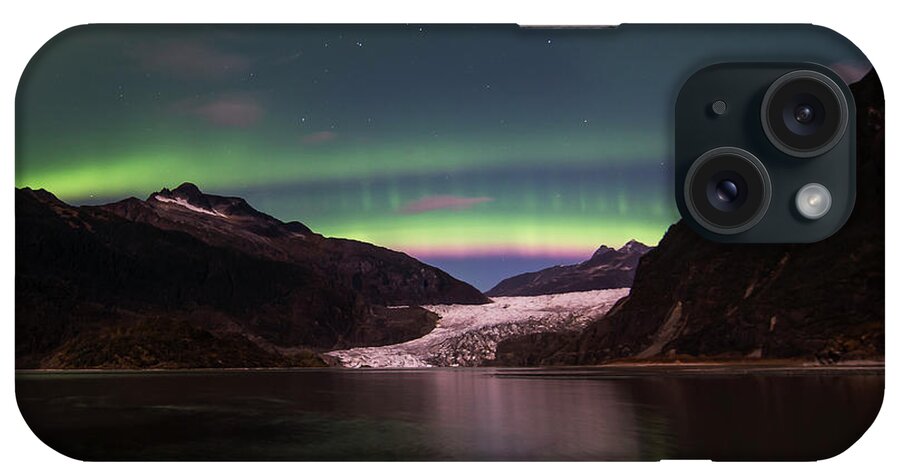 Northern Lights iPhone Case featuring the photograph Pink Rainbow by David Kirby