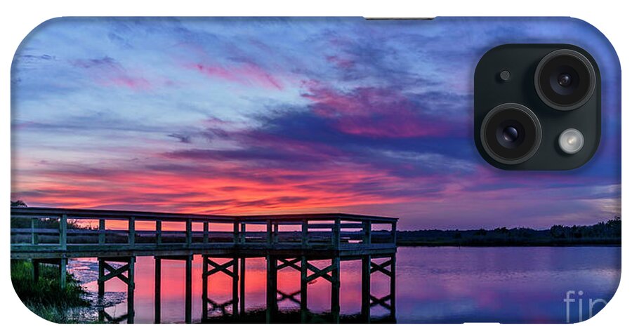 Sunset iPhone Case featuring the photograph Pink Reflections by DJA Images