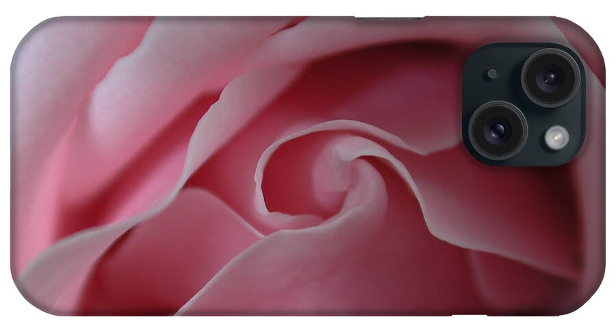 Flower iPhone Case featuring the photograph Pink Rose Swirl by Kathi Shotwell