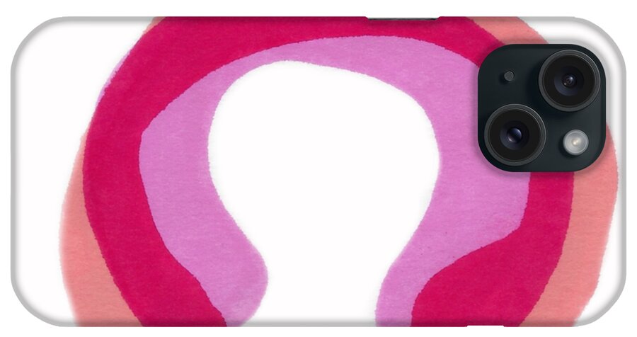 Pink iPhone Case featuring the digital art Pink Study by Michelle Calkins