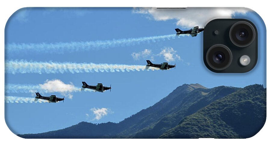 Aerobatics iPhone Case featuring the photograph Pioneer Team by Riccardo Mottola