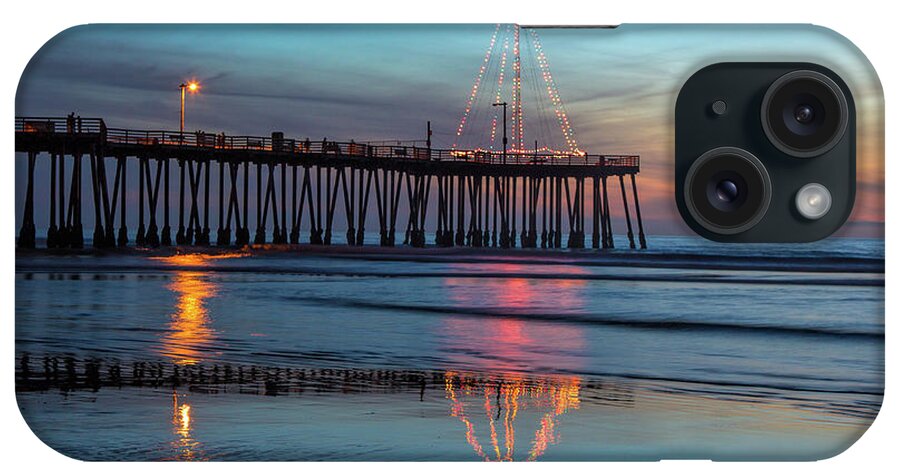 Seascape iPhone Case featuring the photograph Pismo Pier Lights by Mimi Ditchie