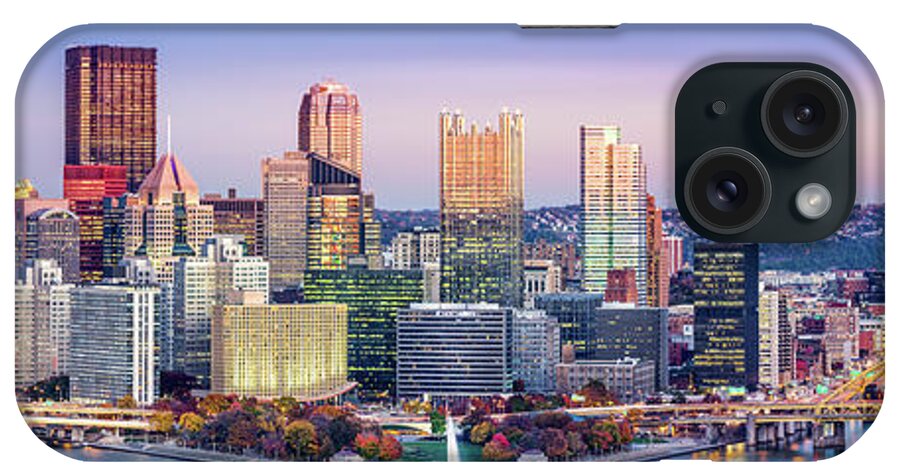 Allegheny iPhone Case featuring the photograph Pittsburgh skyline by Mihai Andritoiu