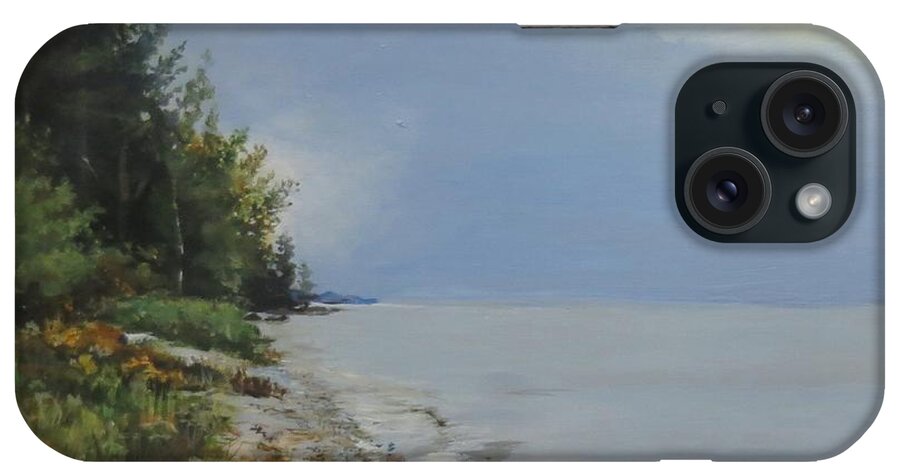 Lake Huron iPhone Case featuring the painting Places We've Been by William Brody