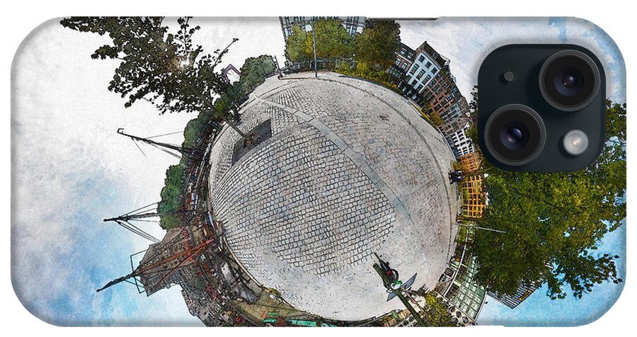 Planet iPhone Case featuring the photograph Planet Gelderseplein Rotterdam by Frans Blok