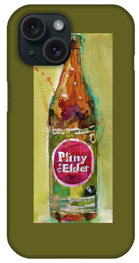 Pliny The Elder iPhone Case featuring the painting Pliny the Elder Beer by Dorrie Rifkin