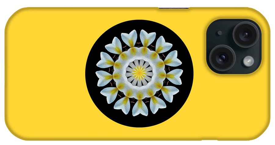 Photography iPhone Case featuring the photograph Plumeria Mandala by Kaye Menner by Kaye Menner