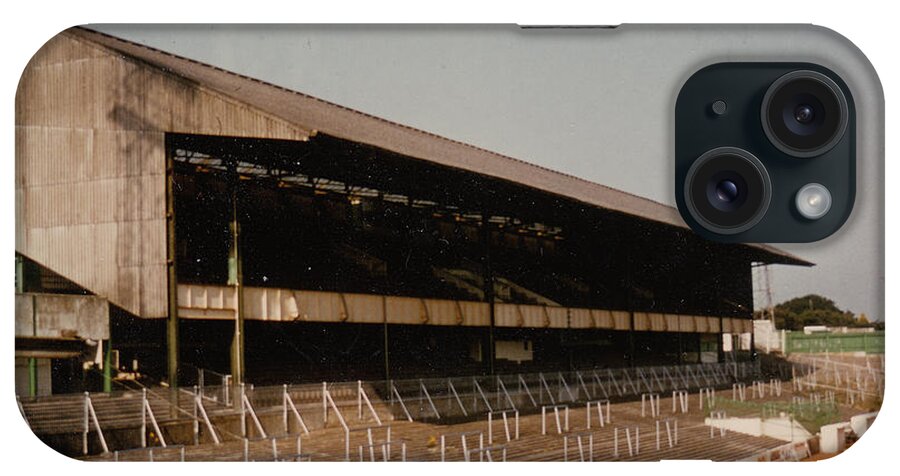  iPhone Case featuring the photograph Plymouth Argyle - Home Park -Mayflower Stand 3 - 1970s by Legendary Football Grounds