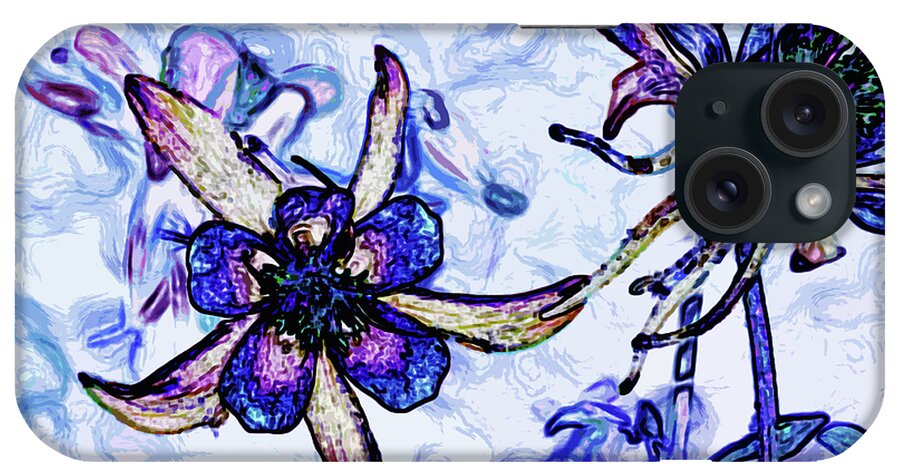 Nature iPhone Case featuring the mixed media Poetry In Motion 3 by Angelina Tamez