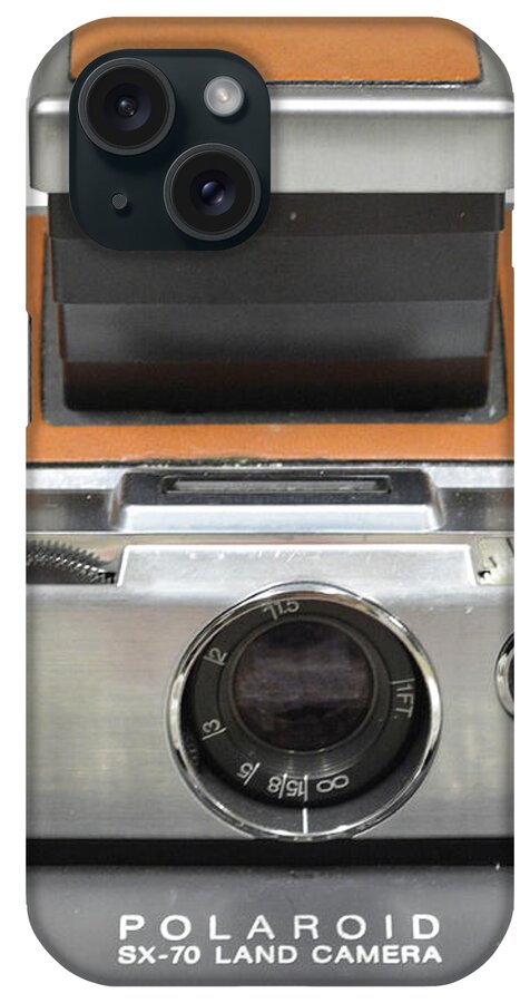 Polaroid iPhone Case featuring the photograph Polaroid SX70 on White by Brian N Duram