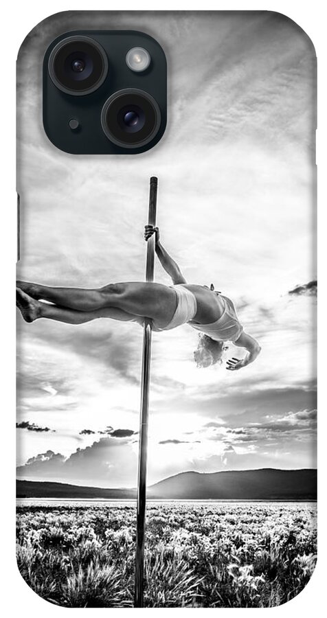 Location iPhone Case featuring the photograph Pole Dance HDR at sunset by Scott Sawyer