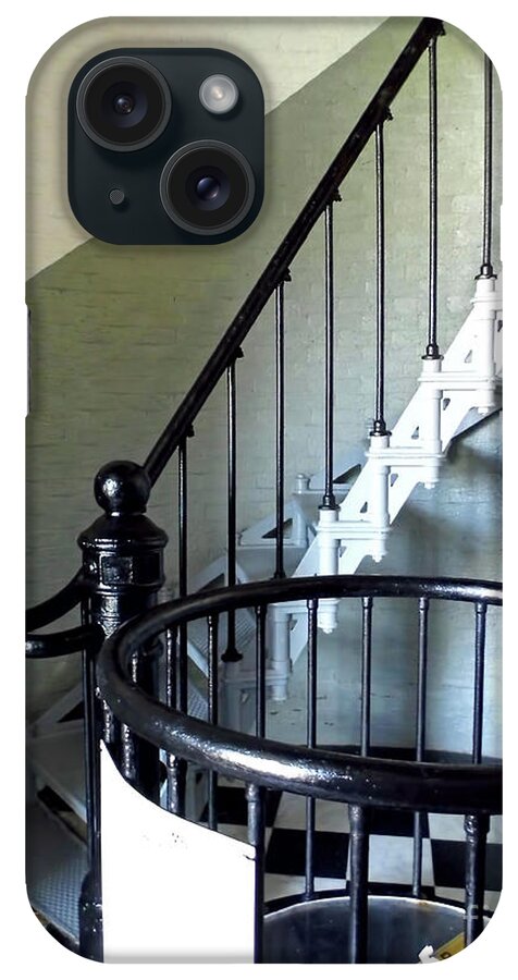 Stairs iPhone Case featuring the photograph Ponce Inlet Spiral Staircase by D Hackett
