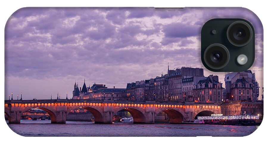 Art iPhone Case featuring the photograph Pont Neuf Sunset by Marcus Karlsson Sall