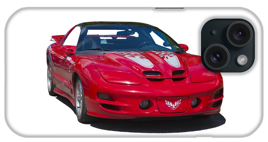T-shirt iPhone Case featuring the photograph Pontiac Trans Am on Transparent background by Terri Waters