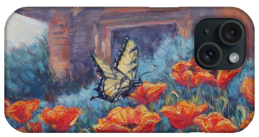 Oil On Panel iPhone Case featuring the painting Poppy Paradise by Gina Grundemann