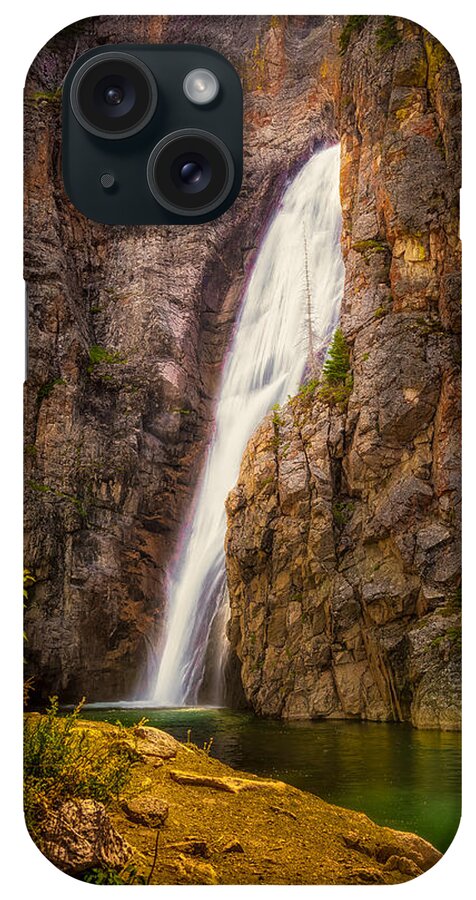 Flowing iPhone Case featuring the photograph Porcupine Falls by Rikk Flohr