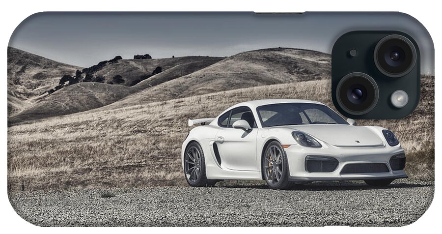 Cars iPhone Case featuring the photograph Porsche Cayman GT4 in the wild by ItzKirb Photography