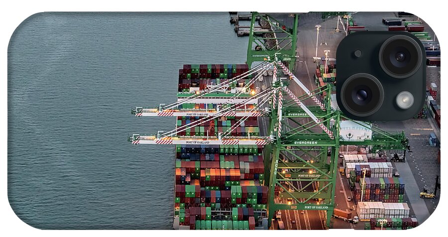 Port Of Oakland iPhone Case featuring the photograph Port of Oakland Aerial Photo by David Oppenheimer