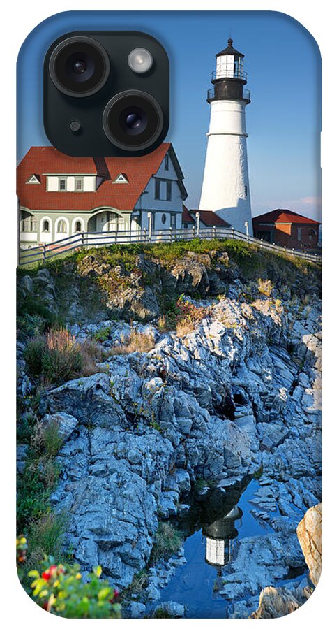 Portland iPhone Case featuring the photograph Portland Head Light by Jane Rix