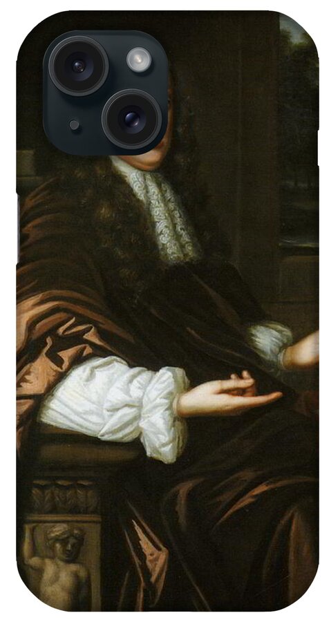 Portrait Of A Mathematician iPhone Case featuring the painting Portrait of a Mathematician by Mary Beale