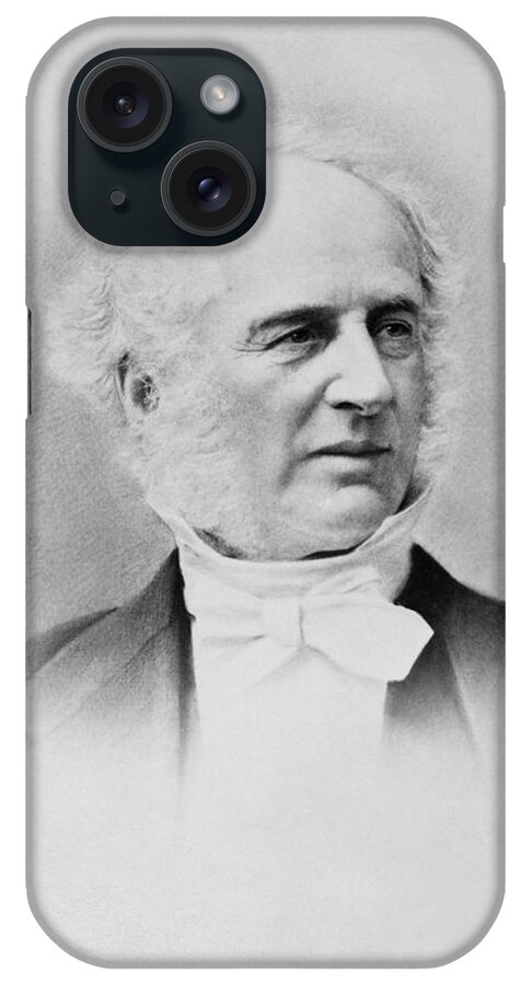 1 Person iPhone Case featuring the photograph Portrait of Cornelius Vanderbilt by Underwood Archives