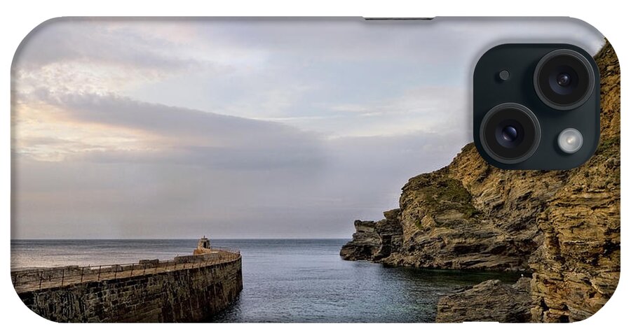 Cornwall iPhone Case featuring the photograph Portreath Harbour, Cornwall UK by Shirley Mitchell