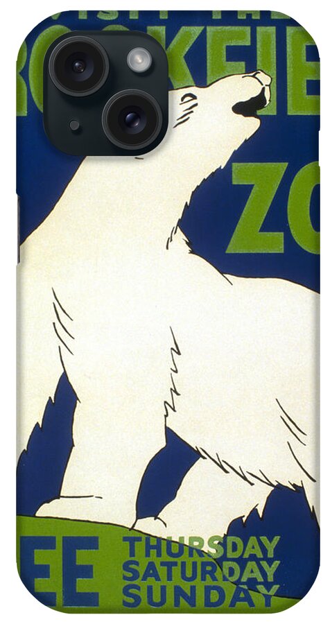 Poster For The Brookfield Zoo iPhone Case featuring the digital art Poster for the Brookfield Zoo by Unknown