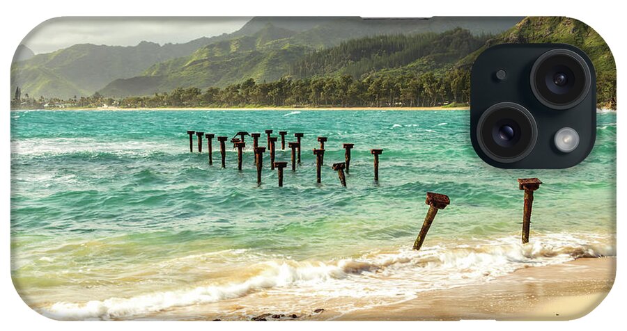 Aqua iPhone Case featuring the photograph Pounders Beach 6 by Leigh Anne Meeks