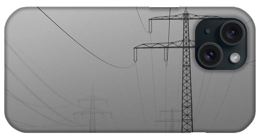 Power iPhone Case featuring the photograph Power line by Franziskus Pfleghart