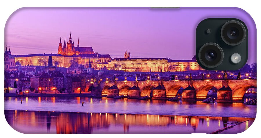 Bluehour iPhone Case featuring the photograph Prague Fairytale by Dmytro Korol