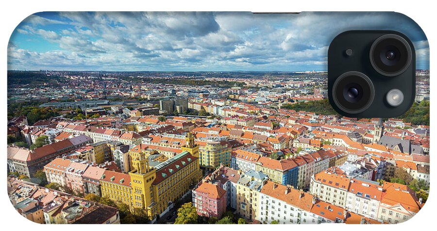 Czech Republic iPhone Case featuring the photograph Prague from Above by Robert Davis