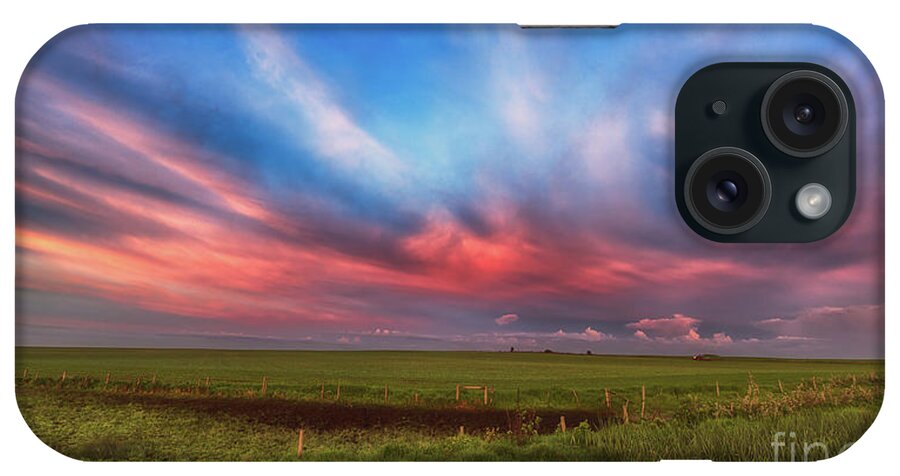 16:9 iPhone Case featuring the photograph Prairie Skies by Ian McGregor