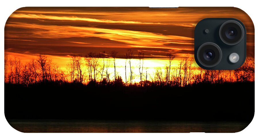 Print iPhone Case featuring the photograph Prairie Sunset by Ryan Crouse