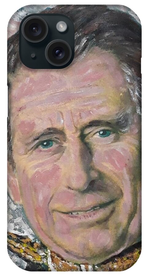 Prince Charles iPhone Case featuring the painting Prince Charles by Sam Shaker