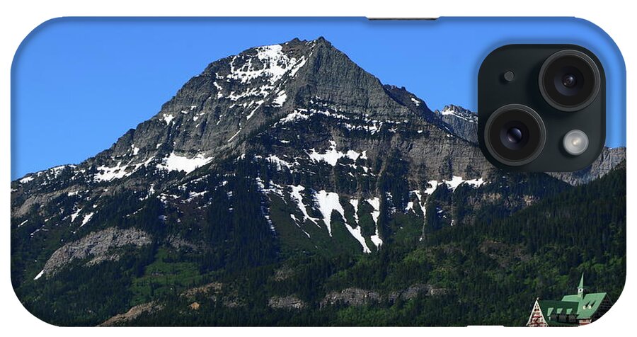 Prince Of Wales Hotel iPhone Case featuring the photograph Prince of Wales Hotel in Waterton Lake Park by Christiane Schulze Art And Photography